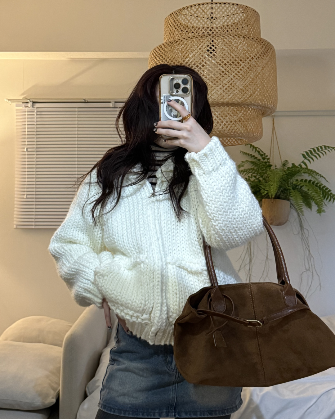 スウェードトートバッグ SE0088