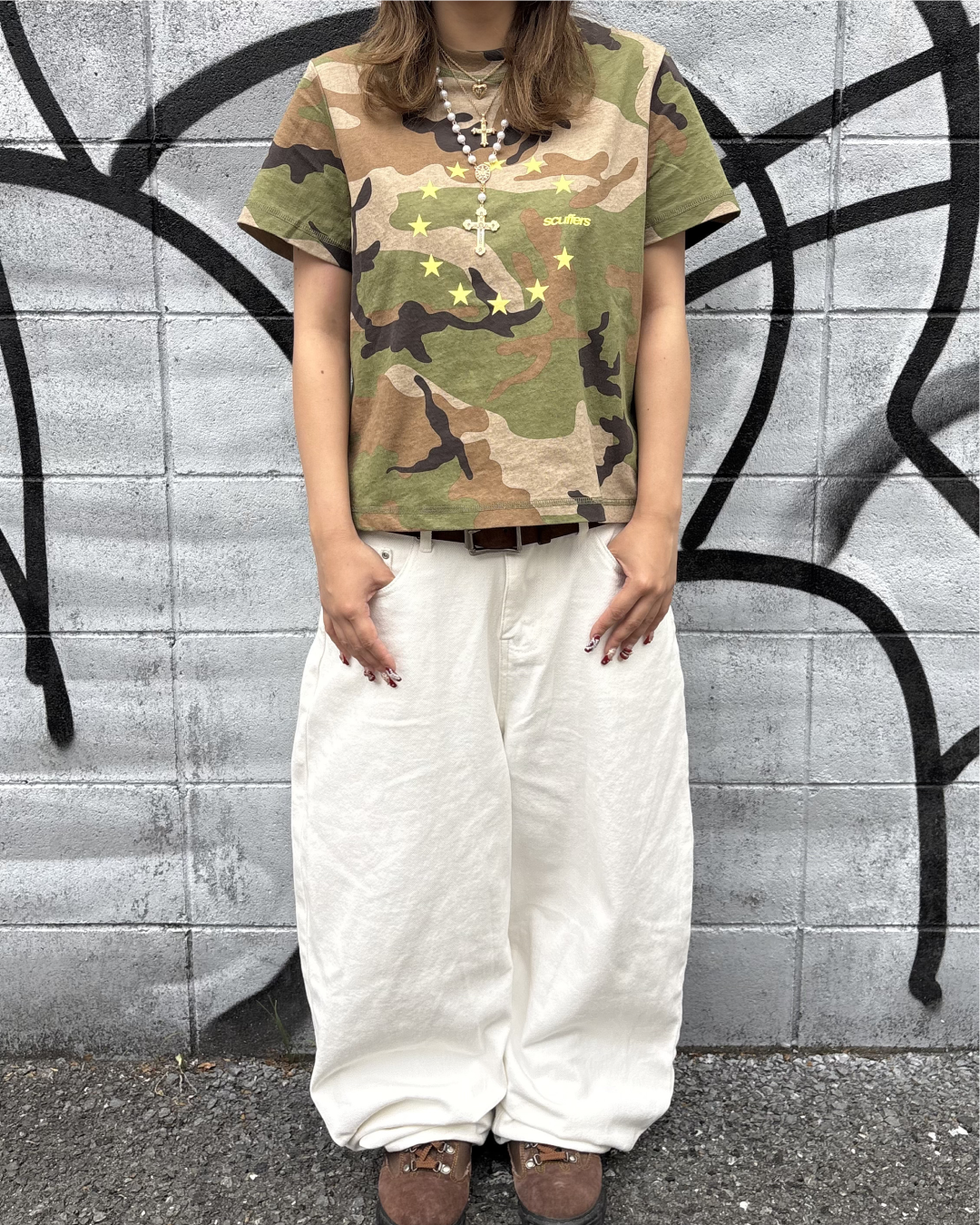 バッククロススタッズデザインバルーンパンツ
SI0131