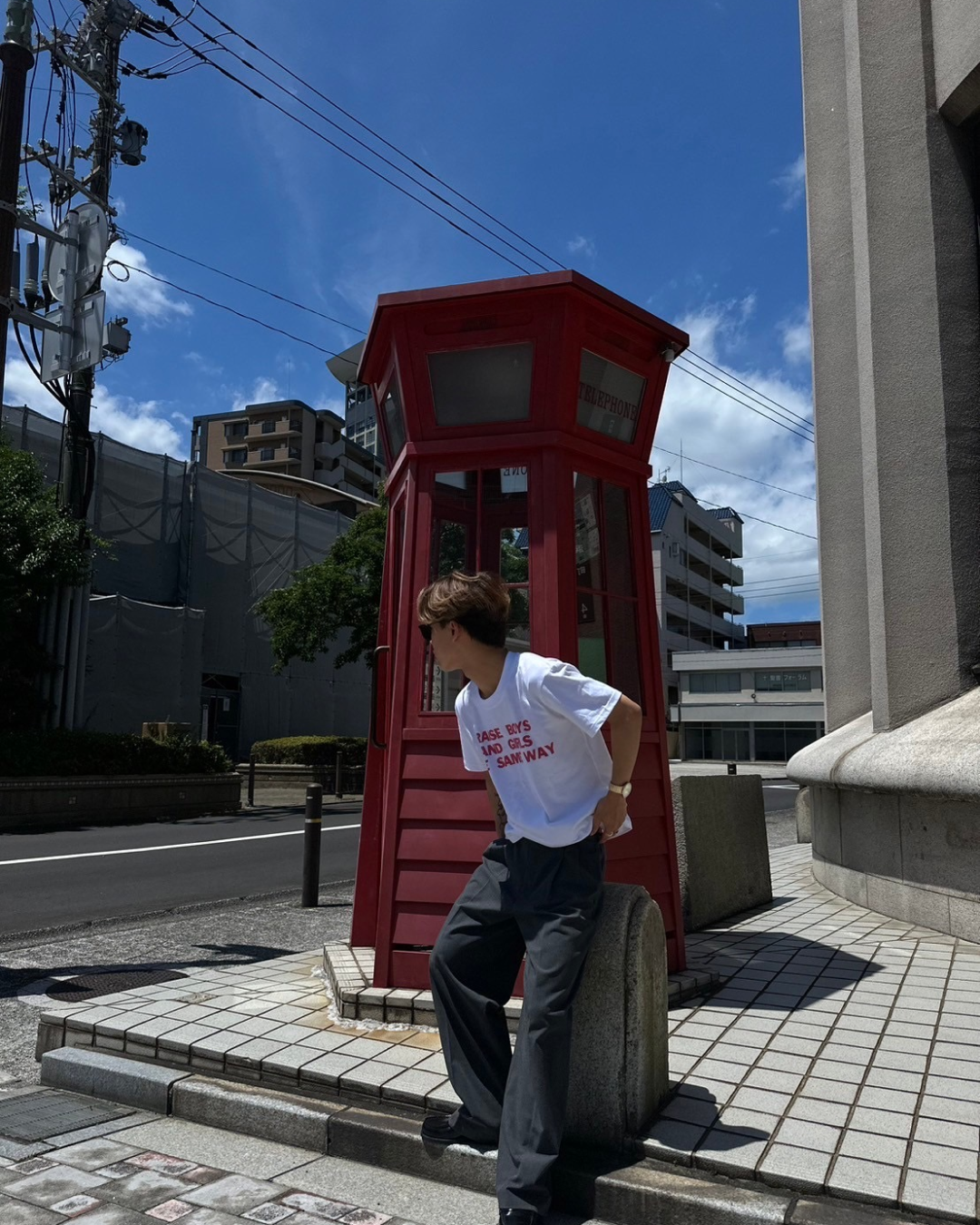 クロップドプリントTシャツ SK0003