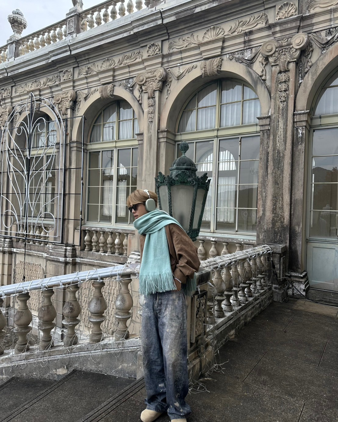 ワイドデザインダメージパンツ SK0015