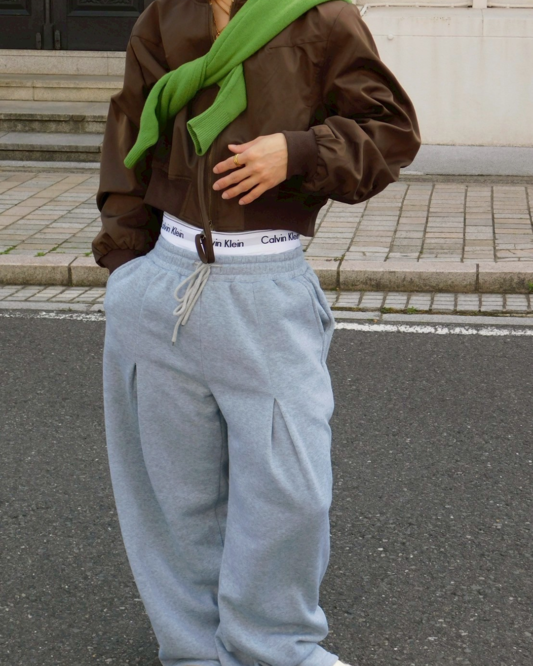 レトロスタンドカラーブルゾン SK0039