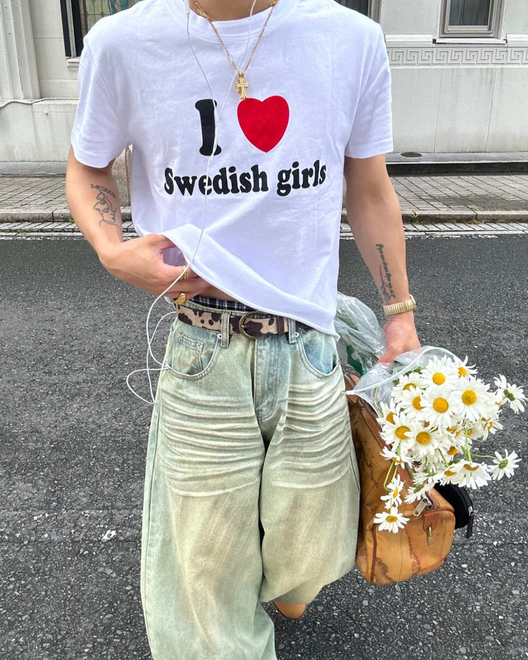 ボクシーショートTシャツ SK0076