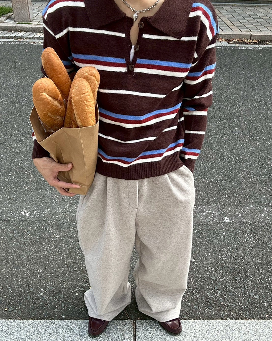 ボーダービッグシルエットニット
SK0297