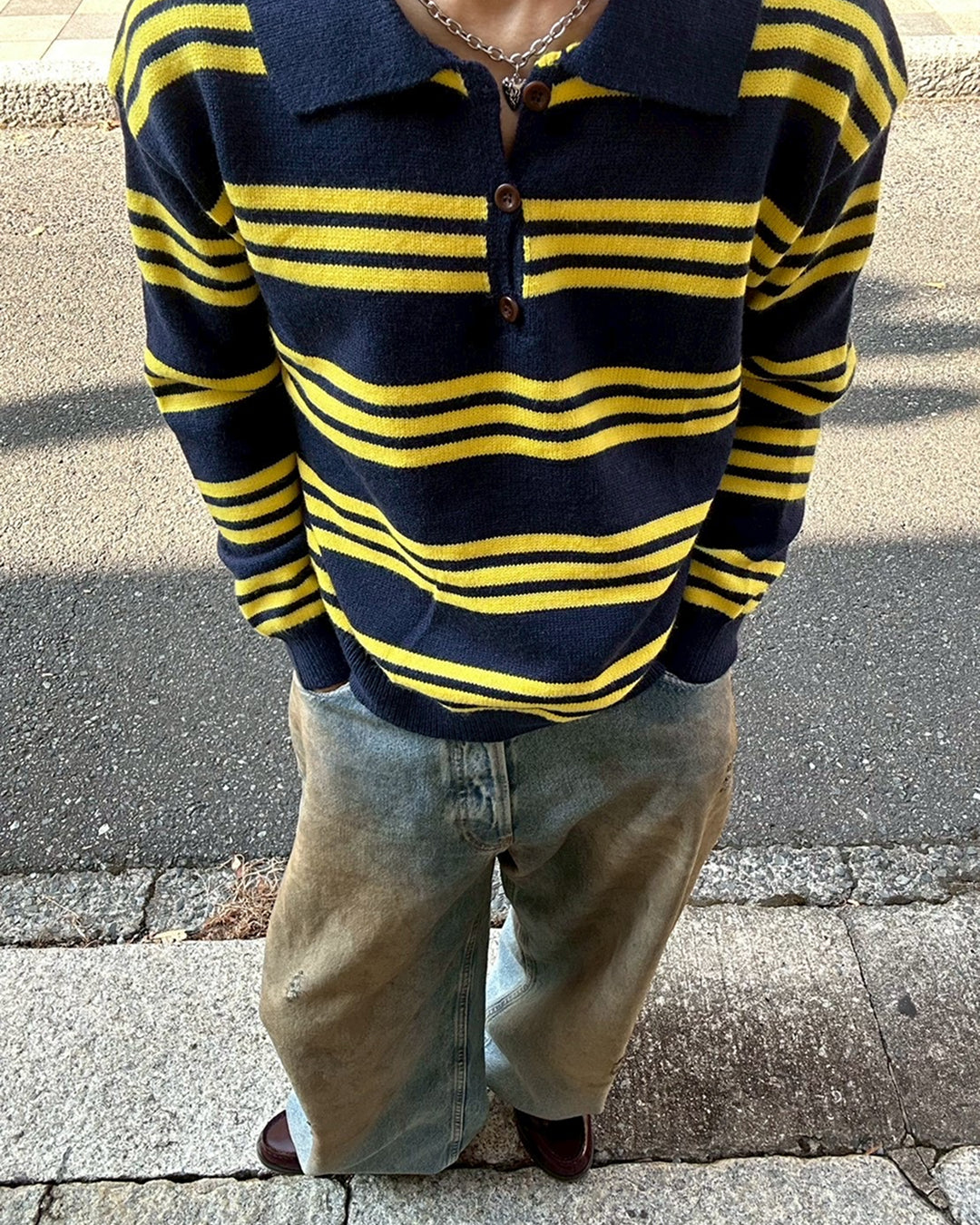 ボーダービッグシルエットニット
SK0297