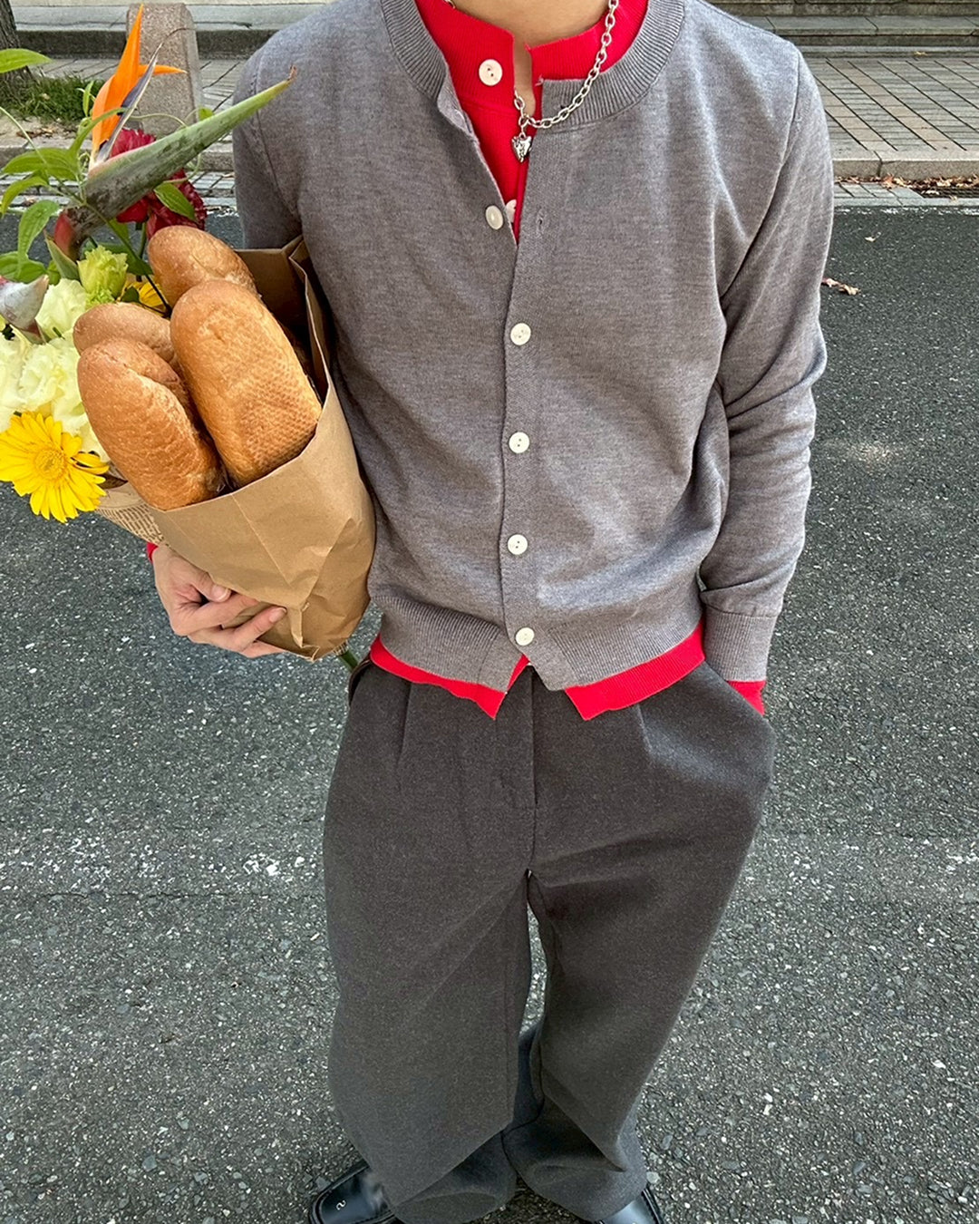 2カラーレイヤード風ニット
SK0348