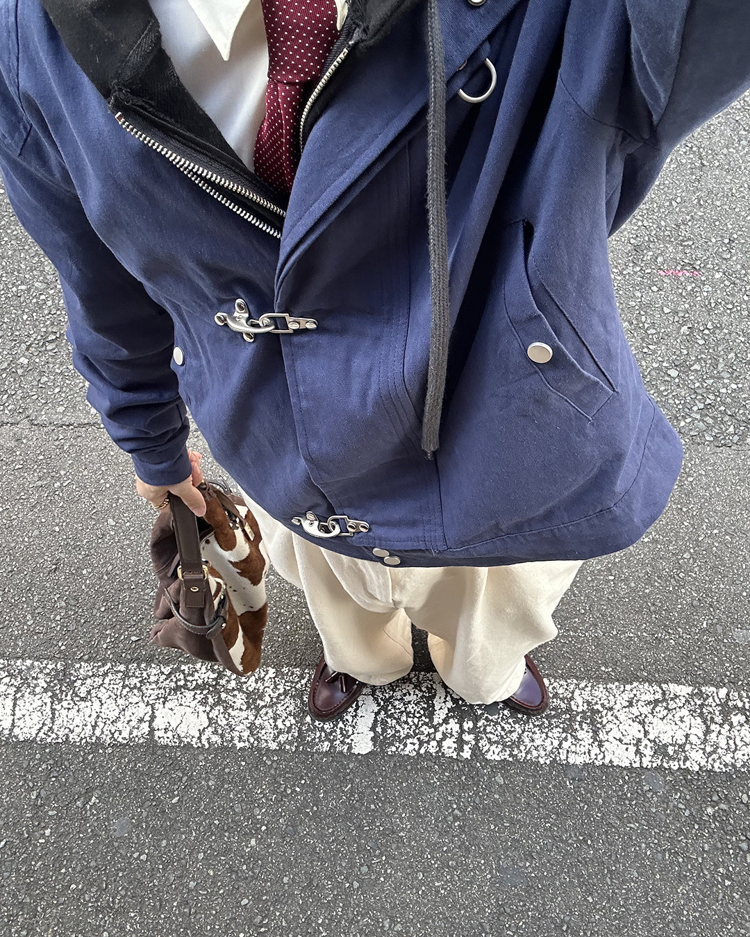 ファイヤーマンフックネックデザインアウター
SK0352