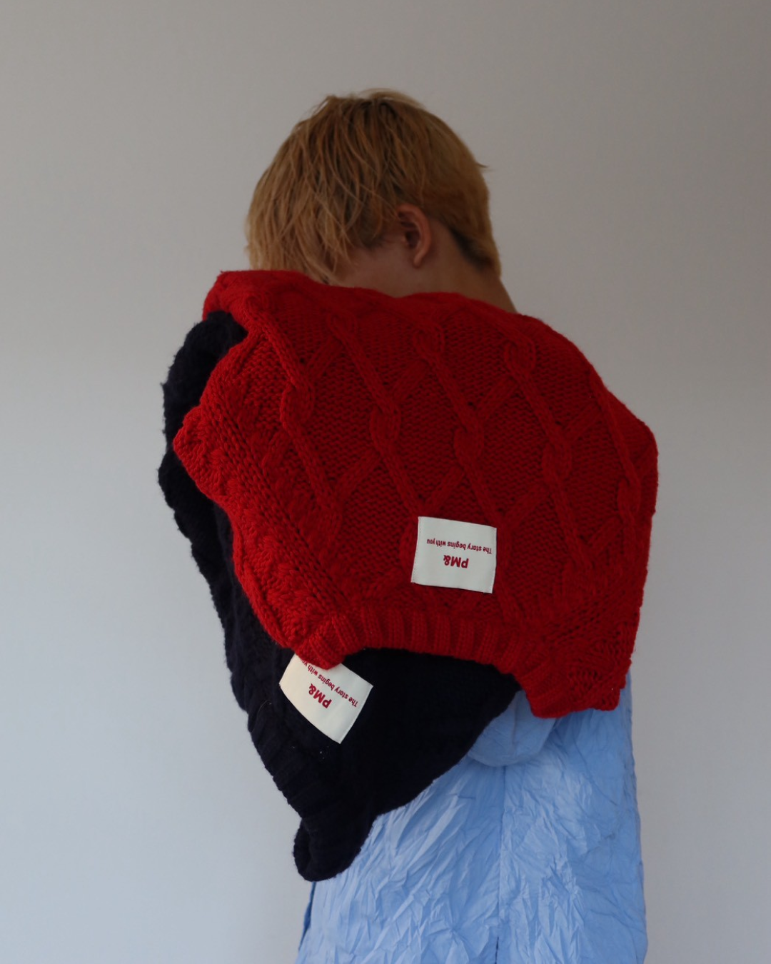 【11/25 19:00販売開始 オリジナル 即納】クロップドフィッシャーマンセーター SK6000