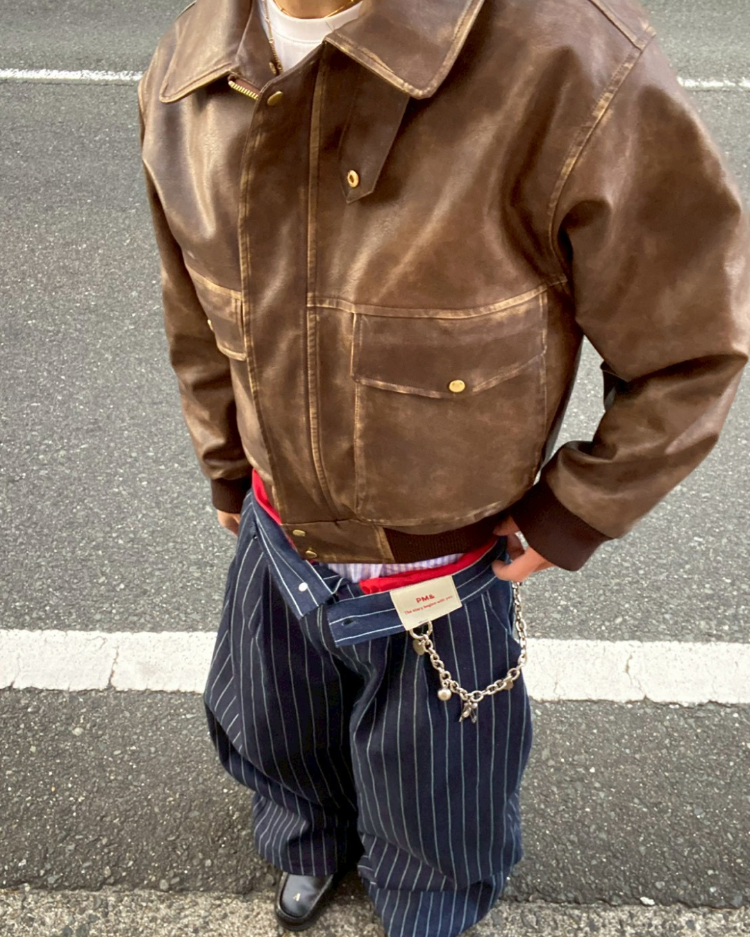 【オリジナル 即納】PUレザーA2フライトジャケット SK6002