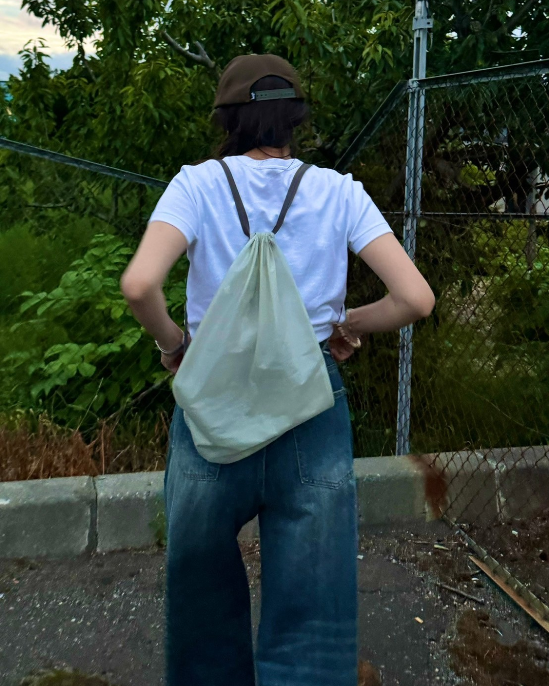 オーバーダイブルーデニムパンツ SM0016