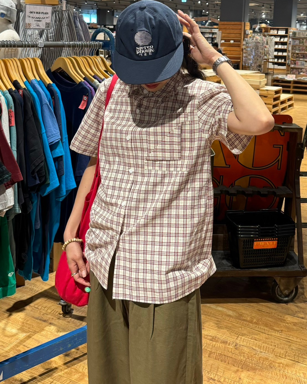 レトロチェックシャツ SM0030