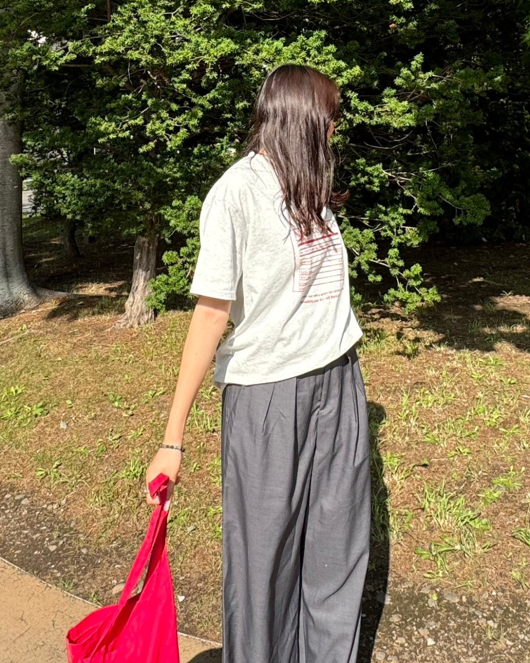 ラウンドネックオーバーTシャツ SM0039
