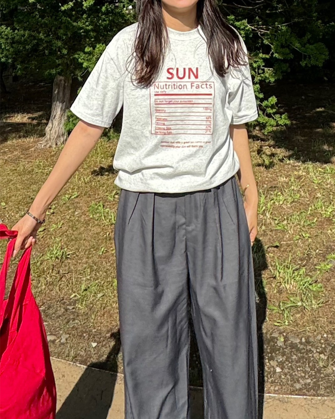 ラウンドネックオーバーTシャツ SM0039