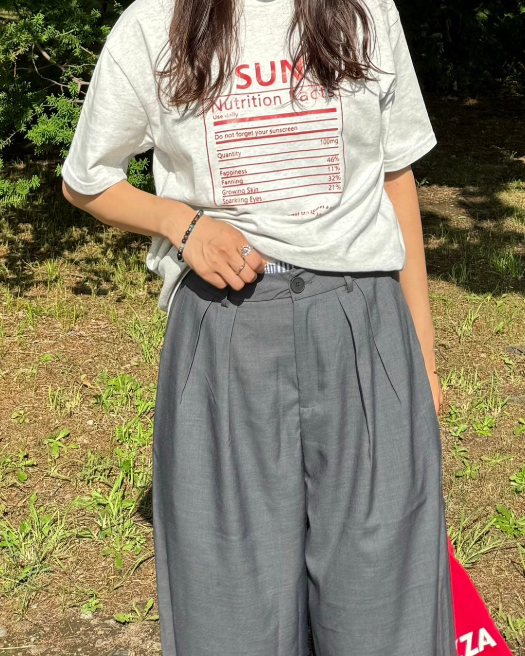 ラウンドネックオーバーTシャツ SM0039