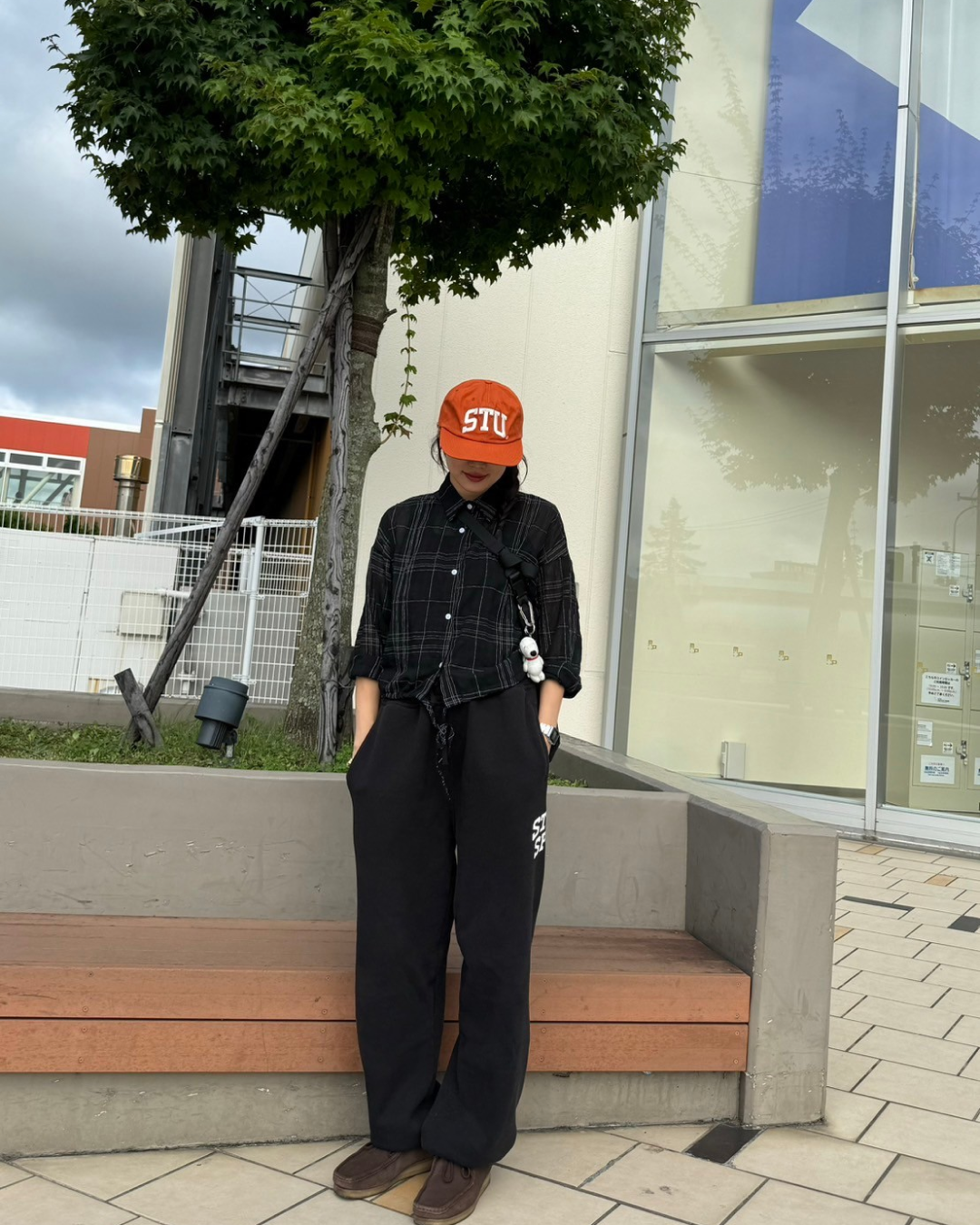 チェック柄シアーシャツ SM0051