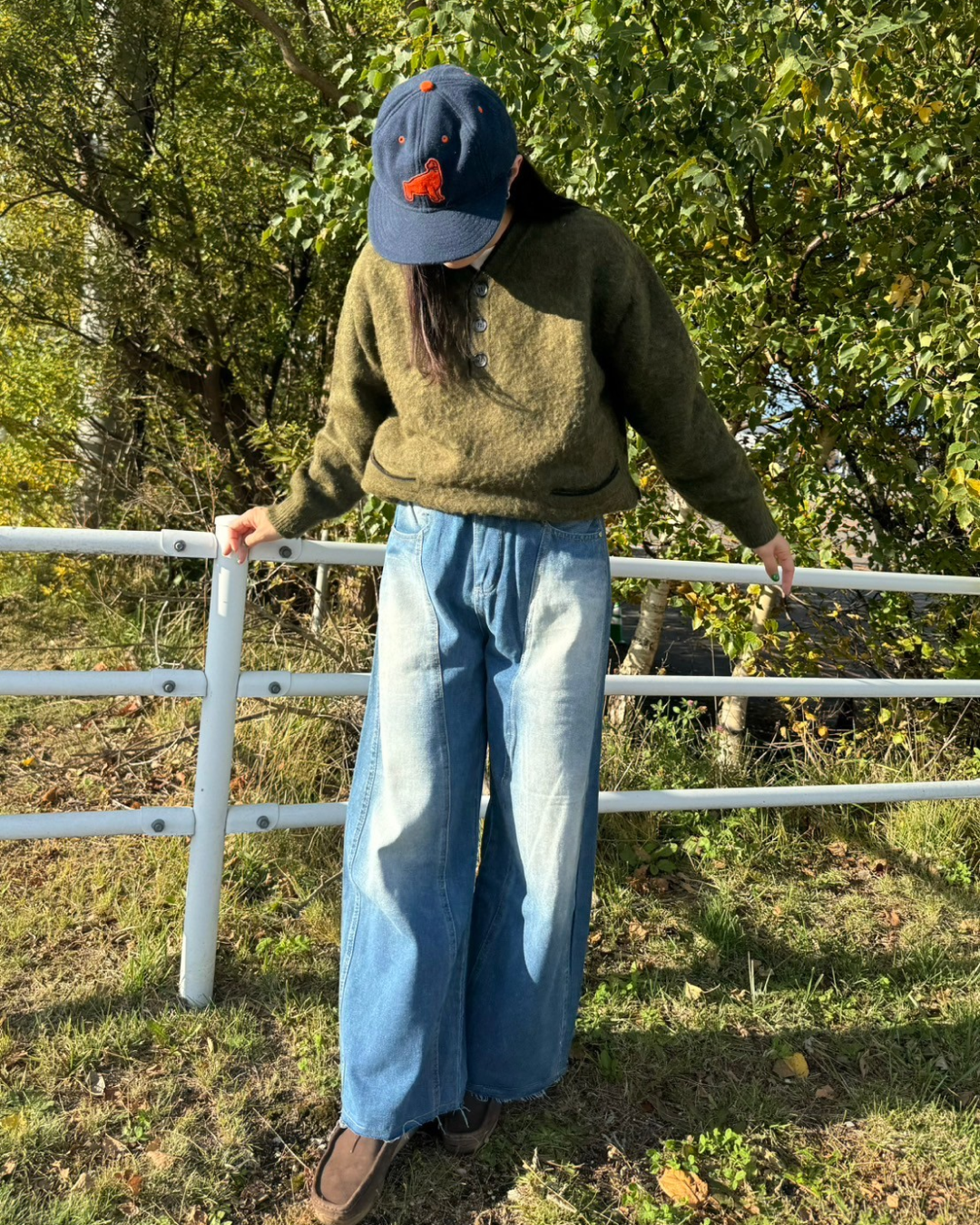 ワイドバギーデニムパンツ SM0079