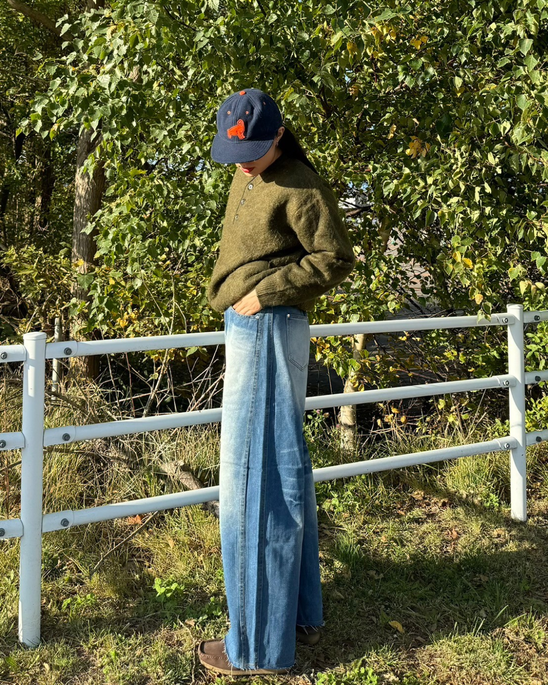ワイドバギーデニムパンツ SM0079