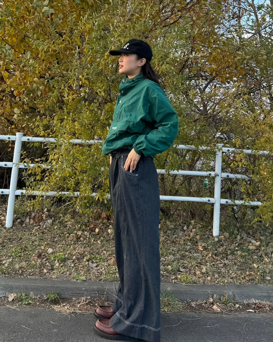 ストライプフレアレングスパンツ SM0111