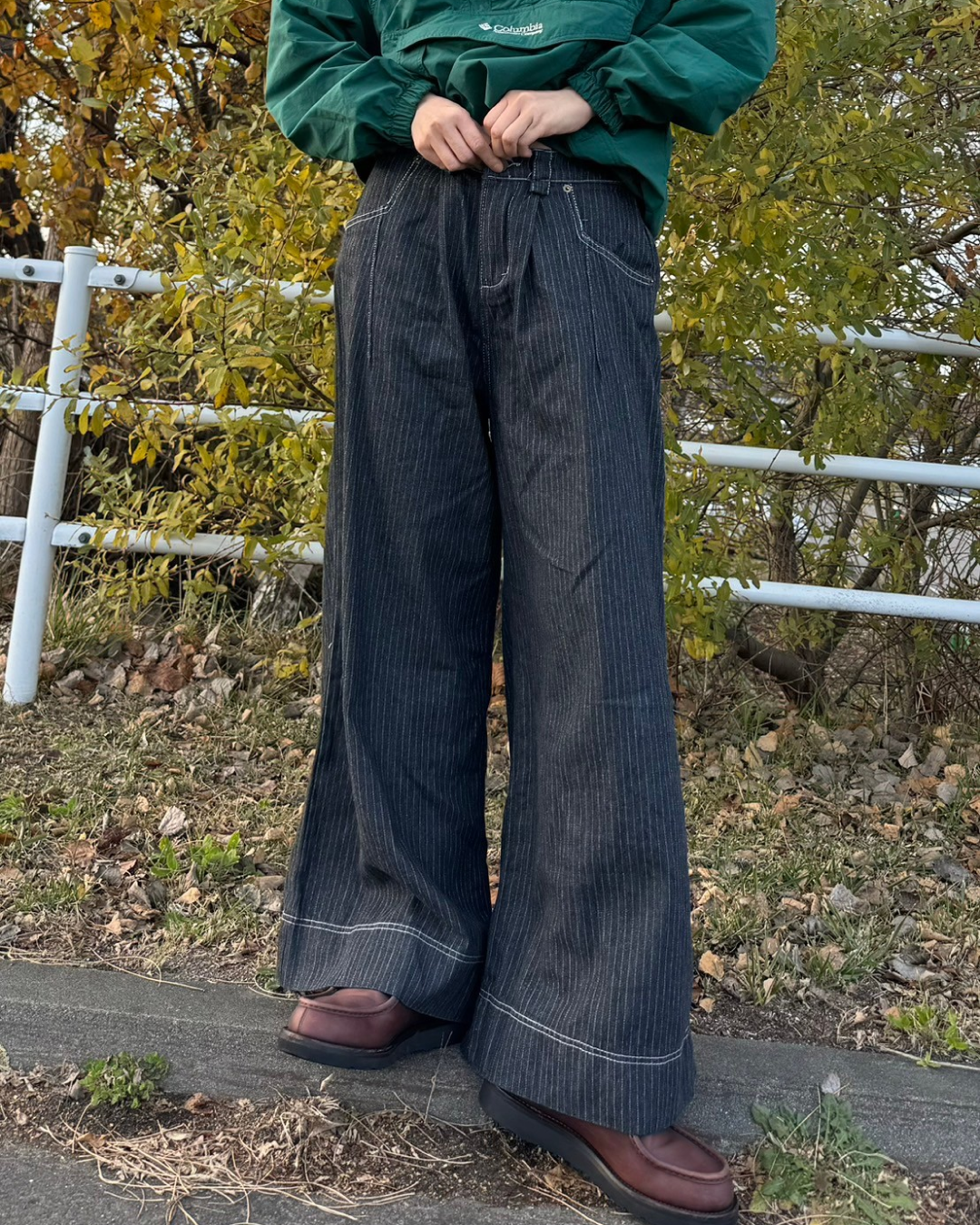 ストライプフレアレングスパンツ SM0111