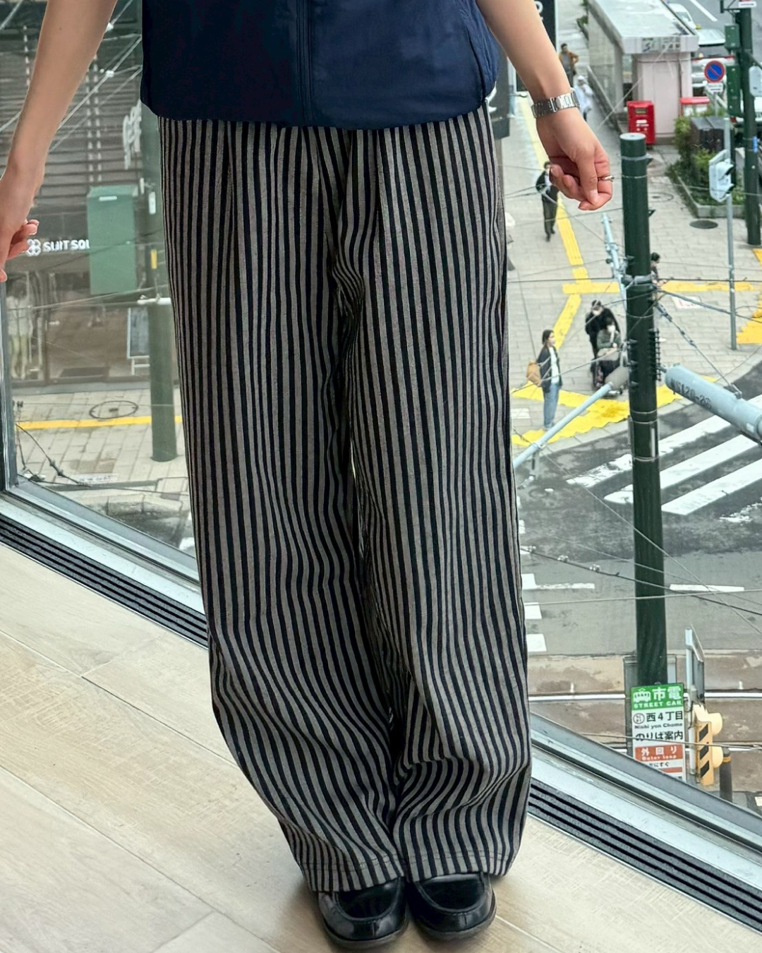 【即納】ストライプパンツ SM1013