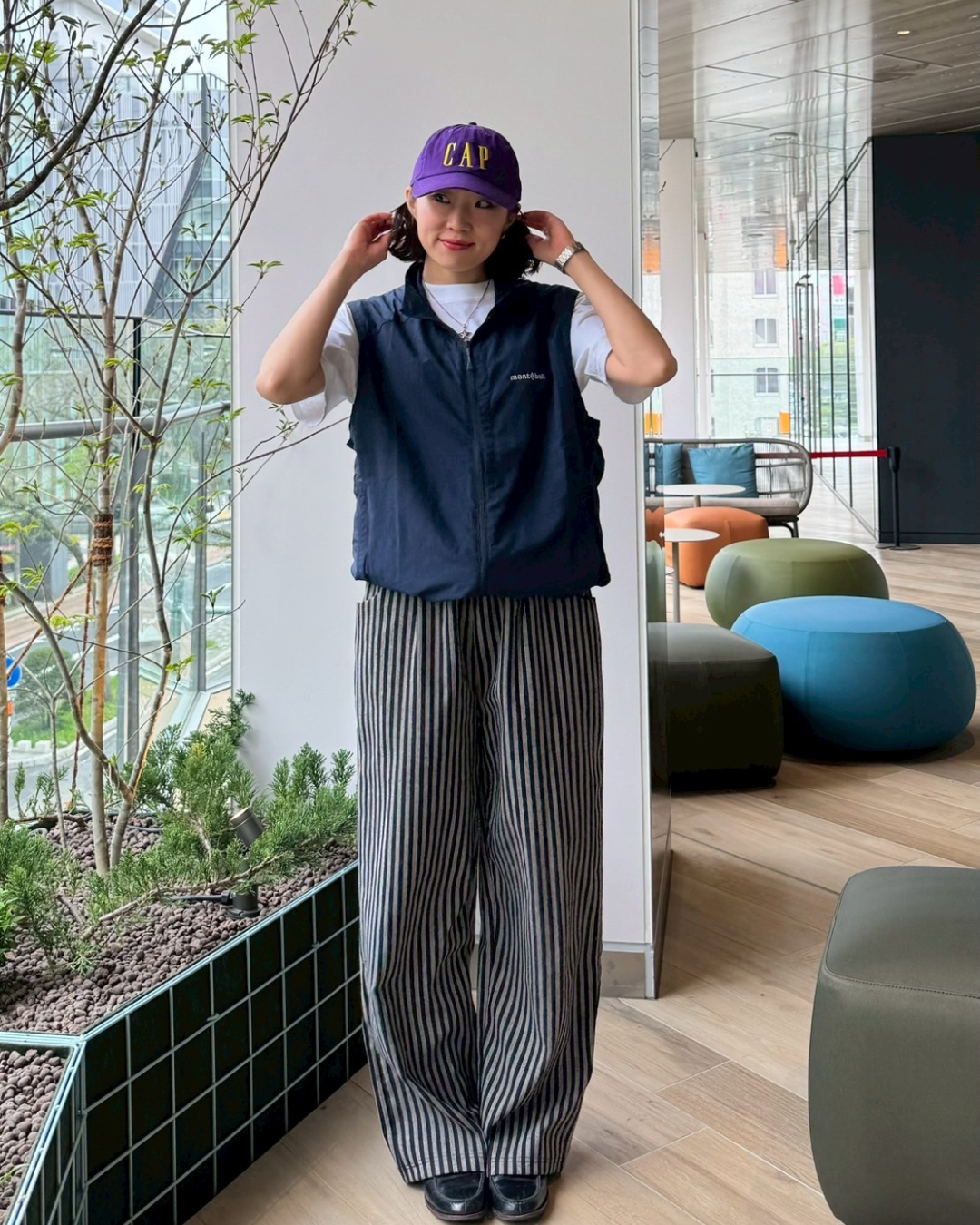 【即納】ストライプパンツ SM1013