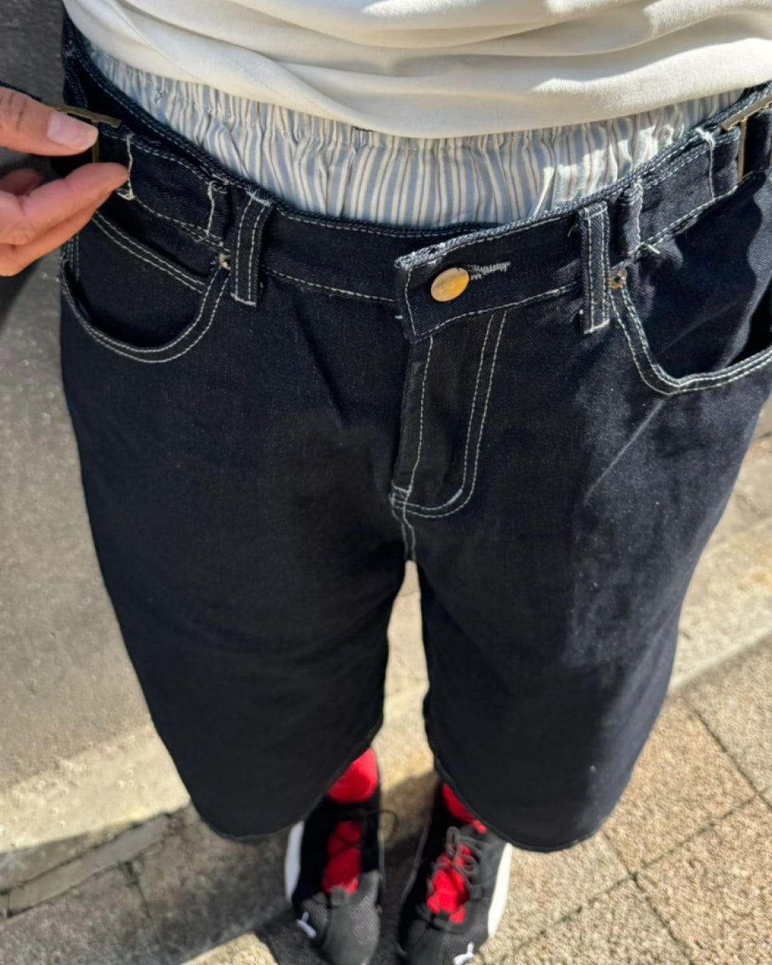 ワンポイントハーフデニムパンツ
SM1039