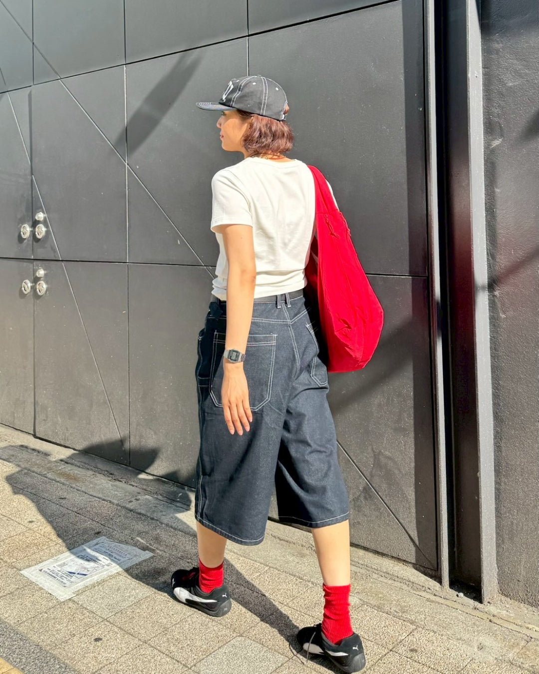 ワンポイントハーフデニムパンツ
SM1039