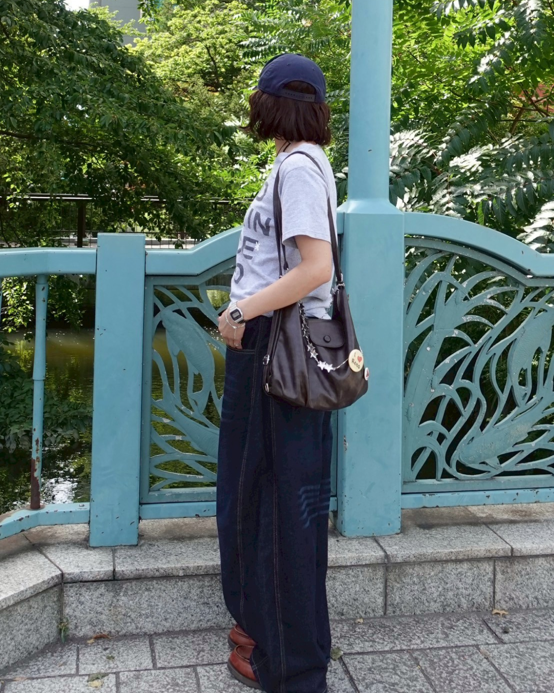 バックプリントデニムパンツ SM1105