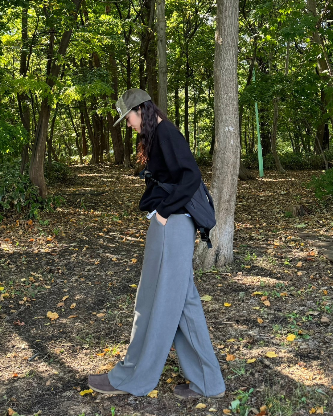 ストレートタックパンツ SM0064