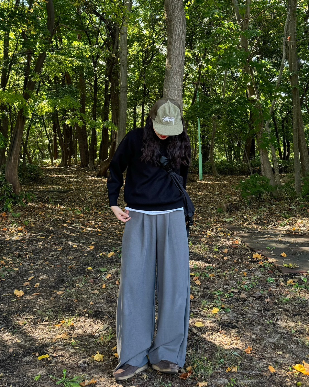 ストレートタックパンツ SM0064