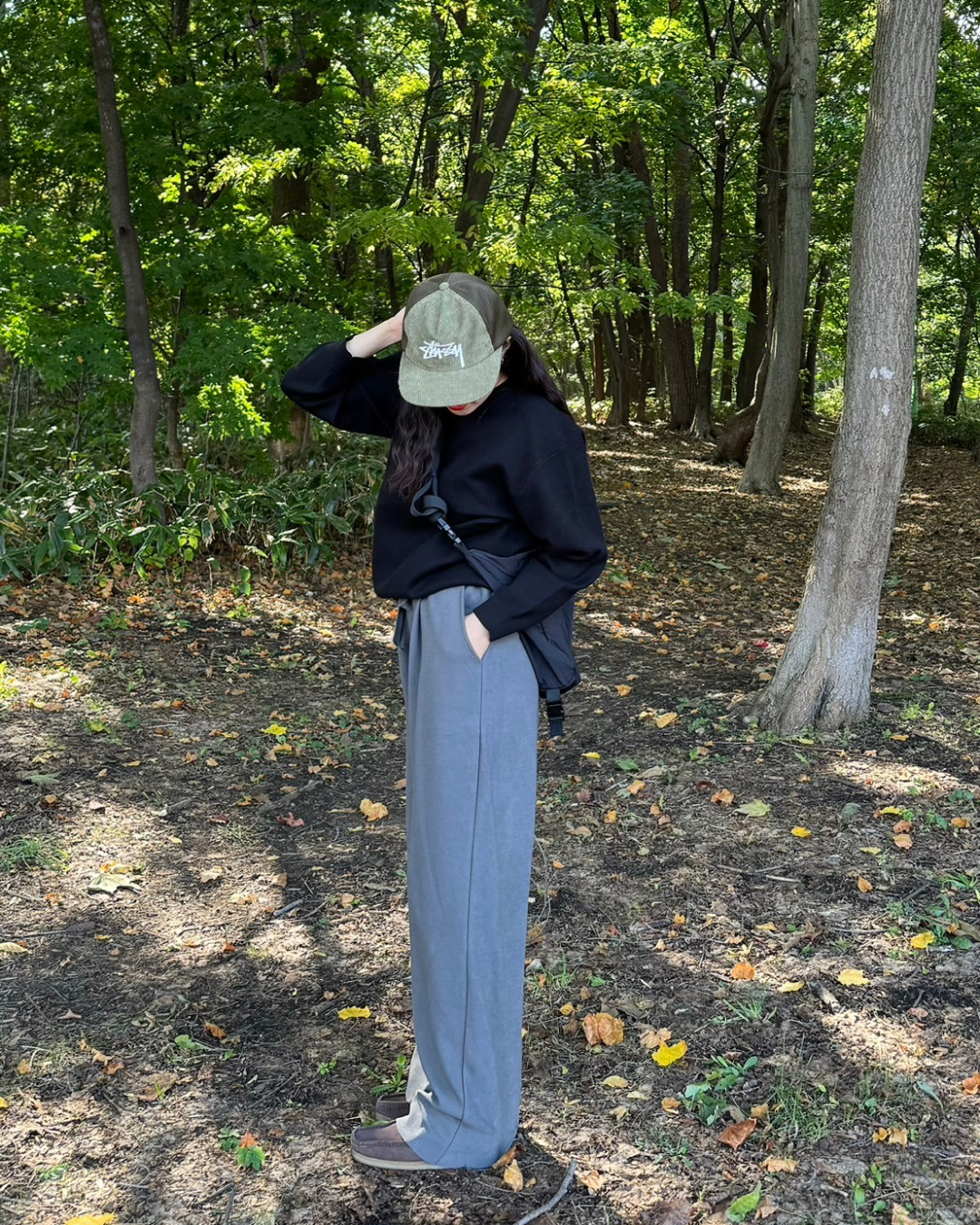 ストレートタックパンツ SM0064