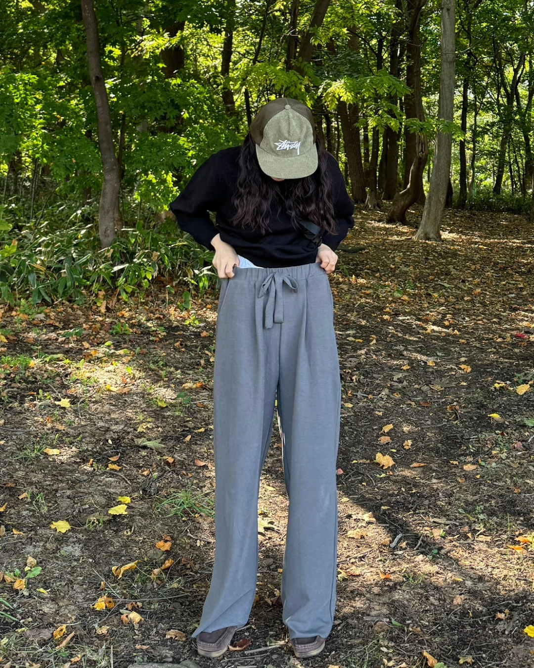ストレートタックパンツ SM0064