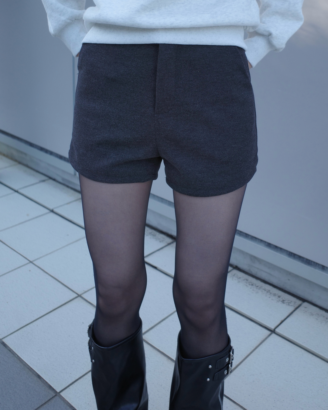 ハイウエストウールショーツ SR0015