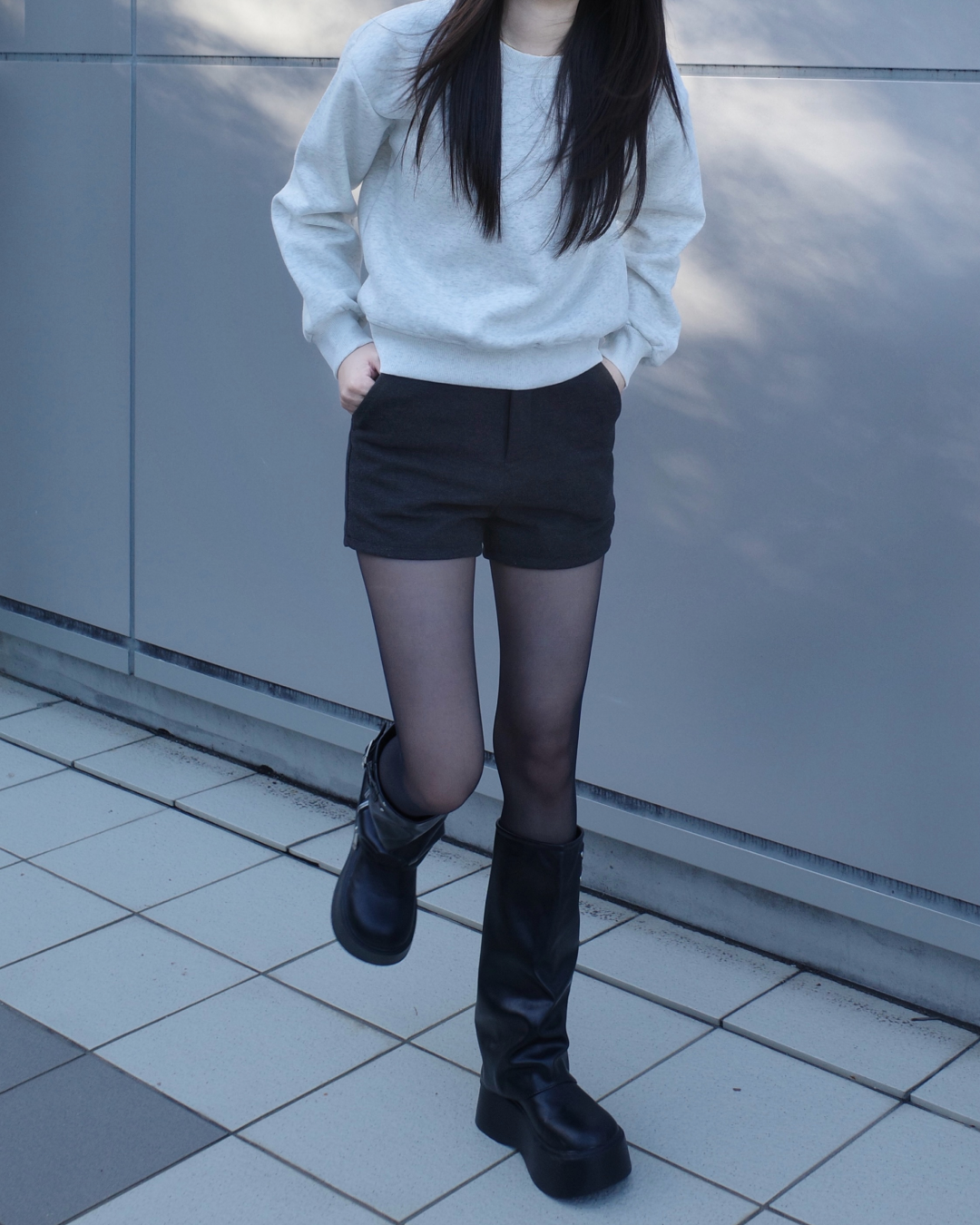 ハイウエストウールショーツ SR0015