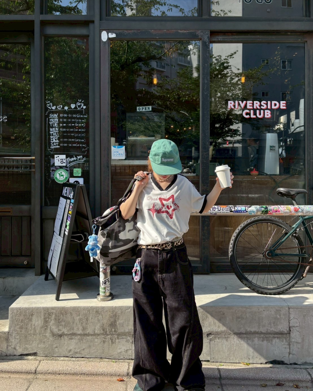 スターVネックリンガーTシャツ SW1018