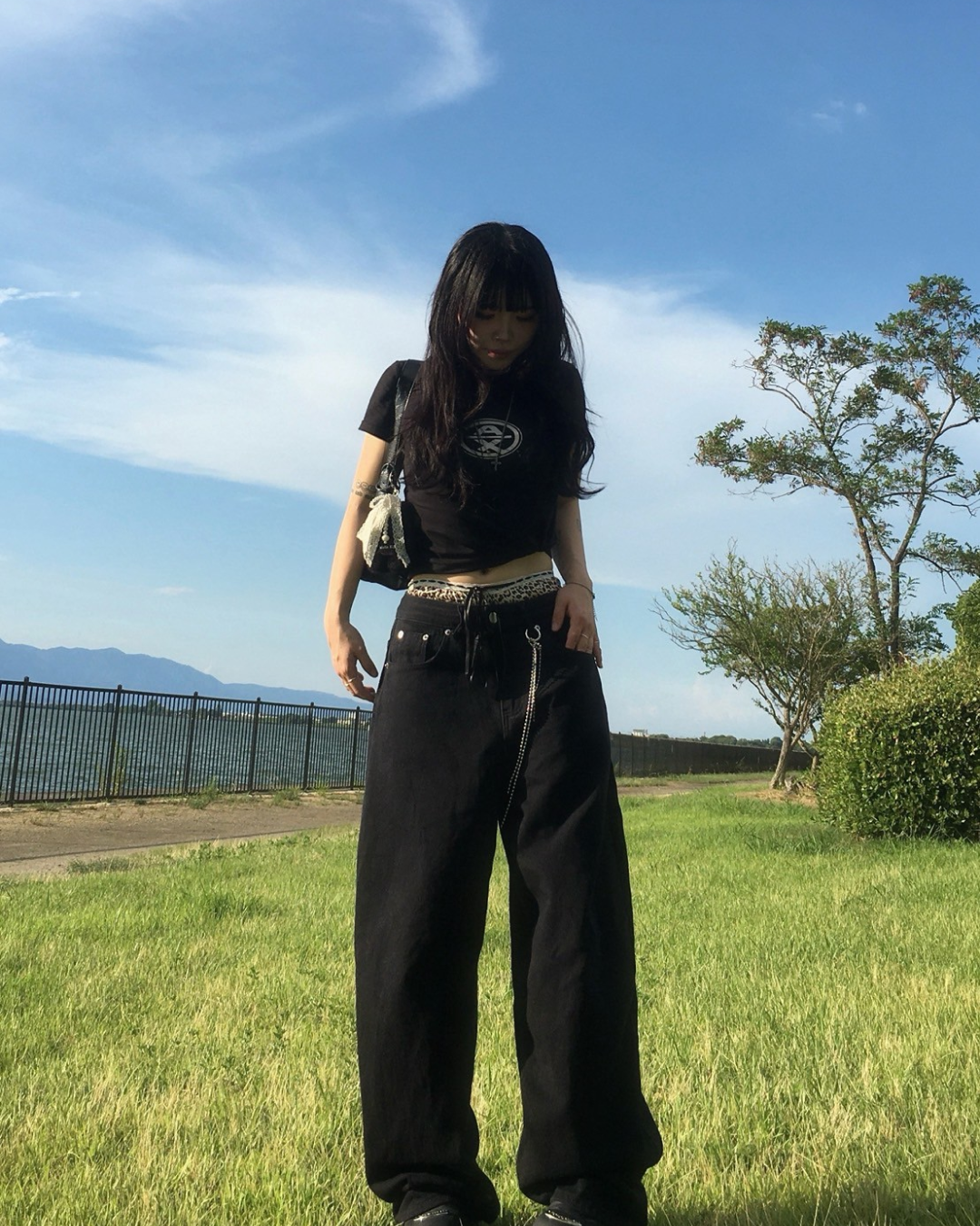 バックポケットリボンデザインパンツ SY1017