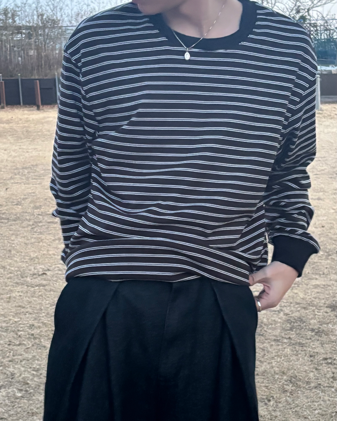 ベーシックボーダーロングTシャツ SZ0044