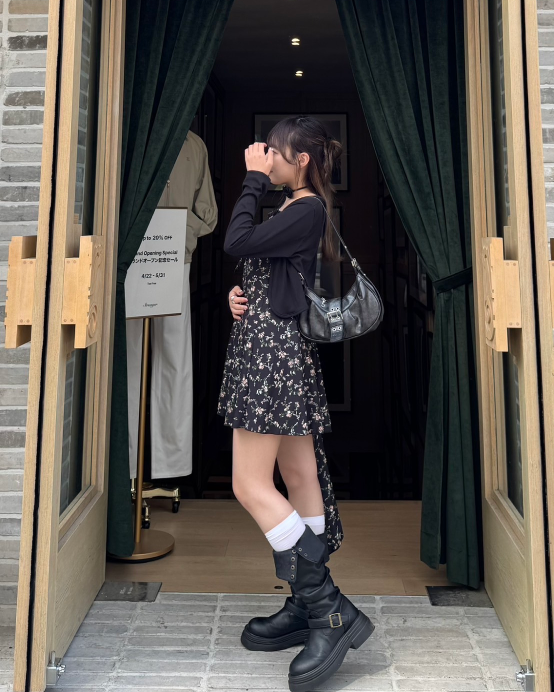 花柄キャミワンピース TH0002