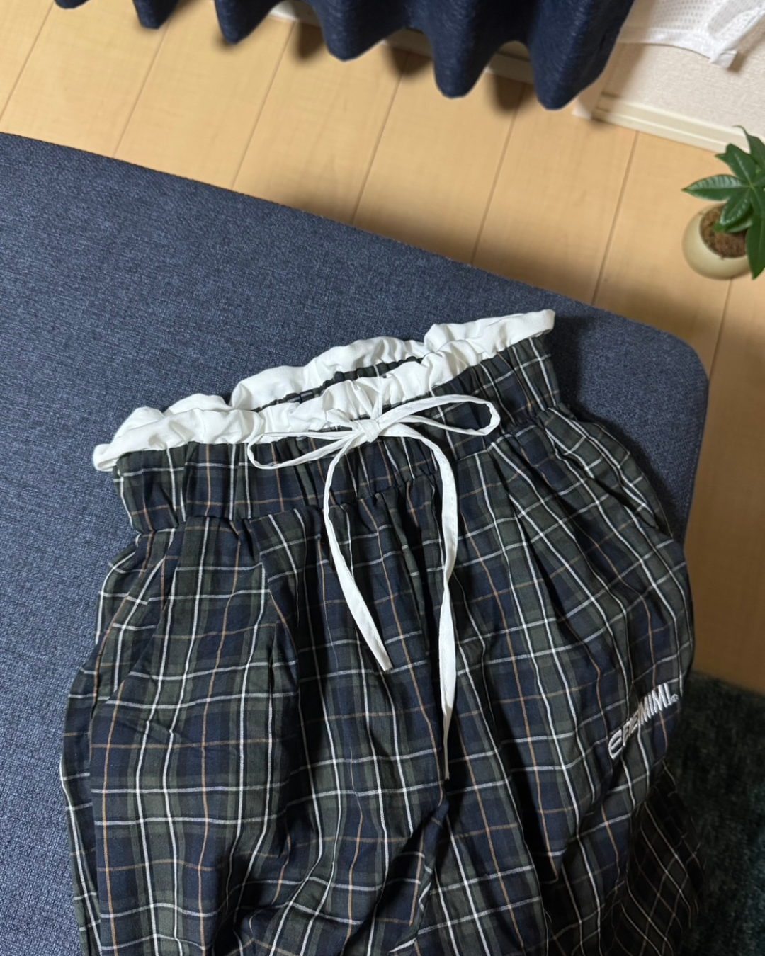 ストレートチェックパンツ TH0030