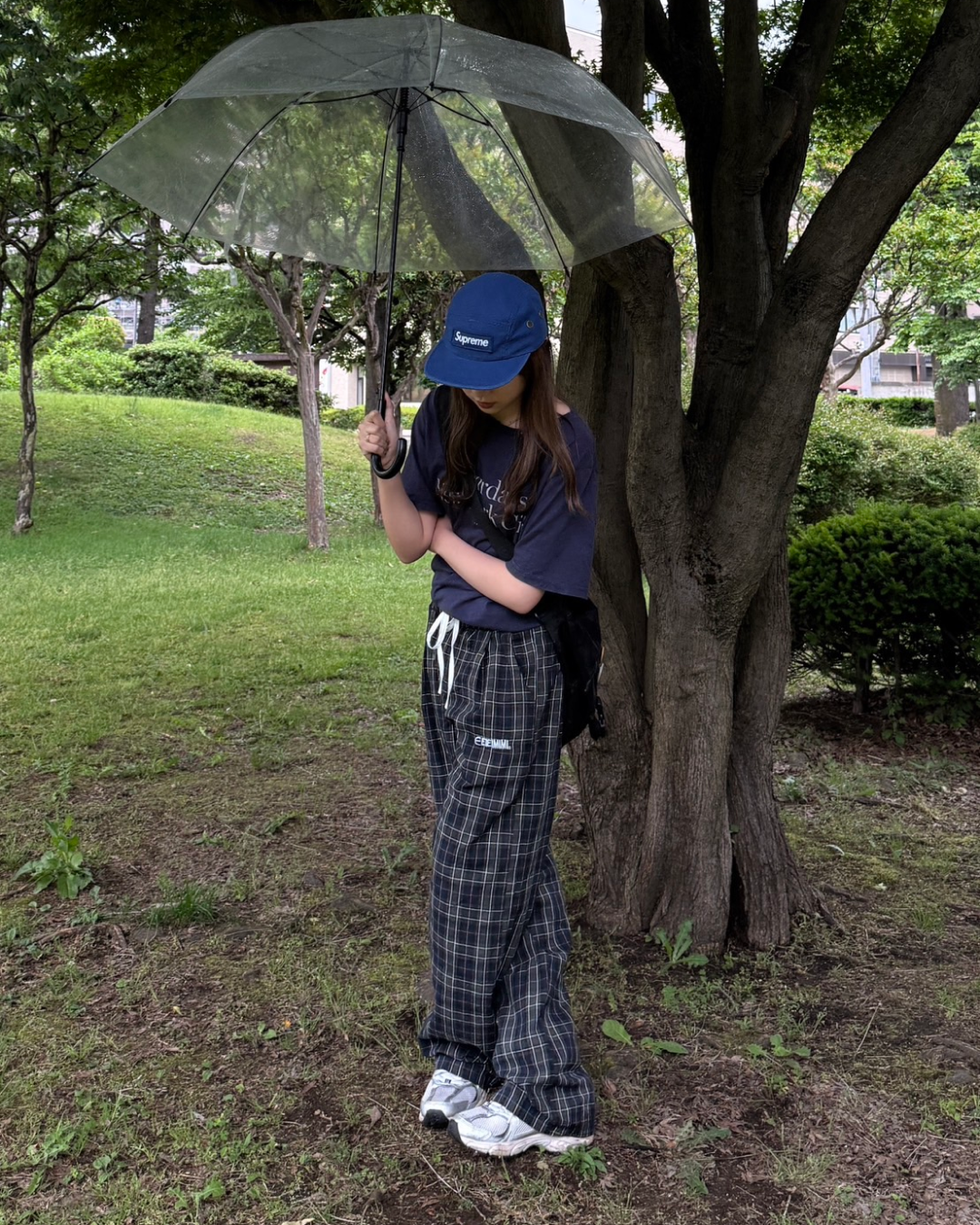 ストレートチェックパンツ TH0030