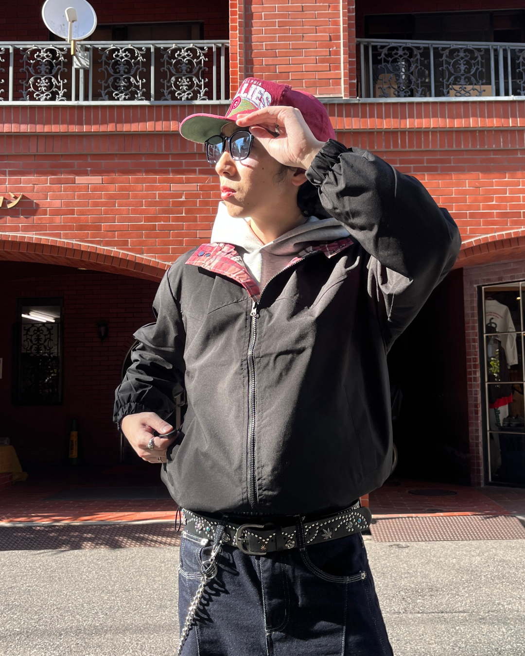 チェックライニングジャケット TK0016