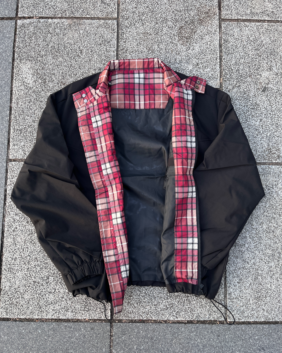 チェックライニングジャケット TK0016