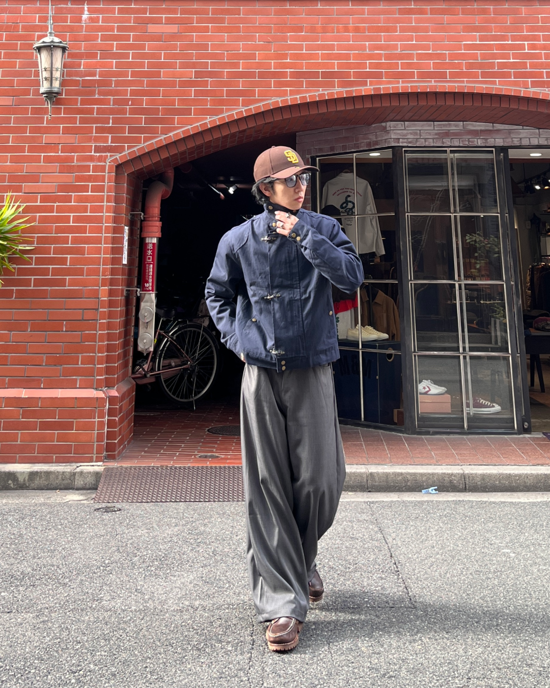 ファイアマンスタンドカラーワークジャケット TK0018