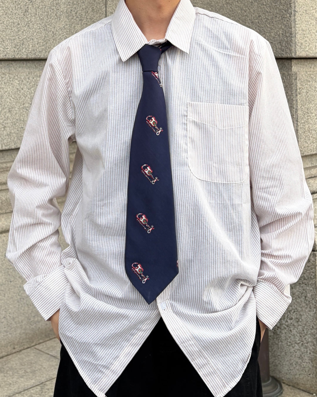 カジュアルストライプシャツ TK0067