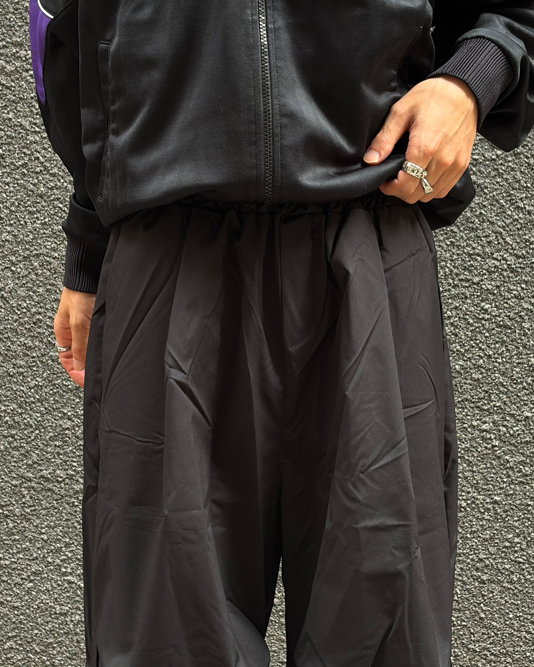 ナイロンワイドカーゴパンツ TK0194