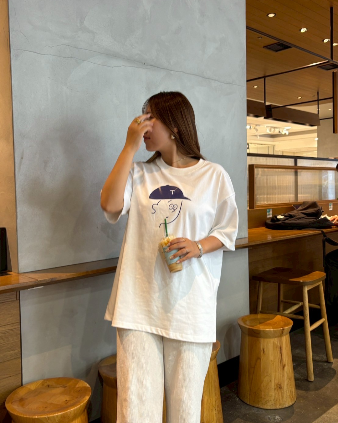 ブルーキャップTシャツ TM0034