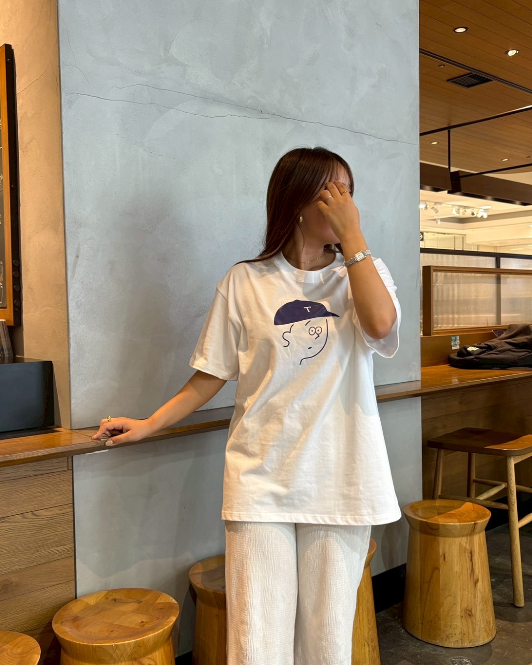 ブルーキャップTシャツ TM0034