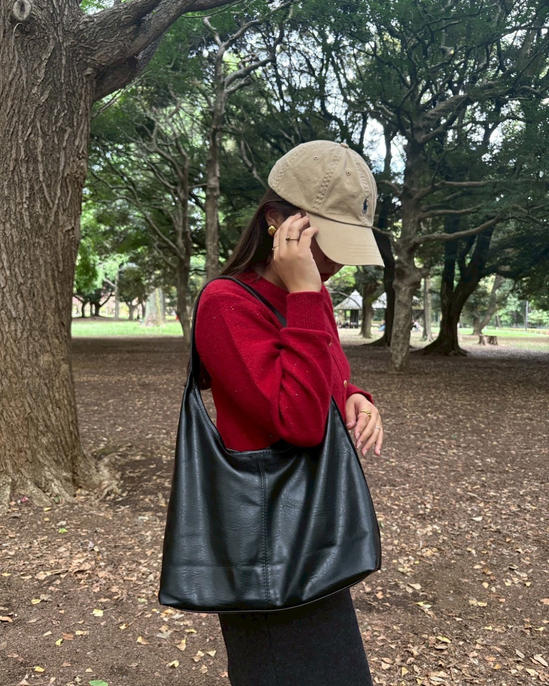 リバーシブルカジュアルレザー風バッグ
TM0063