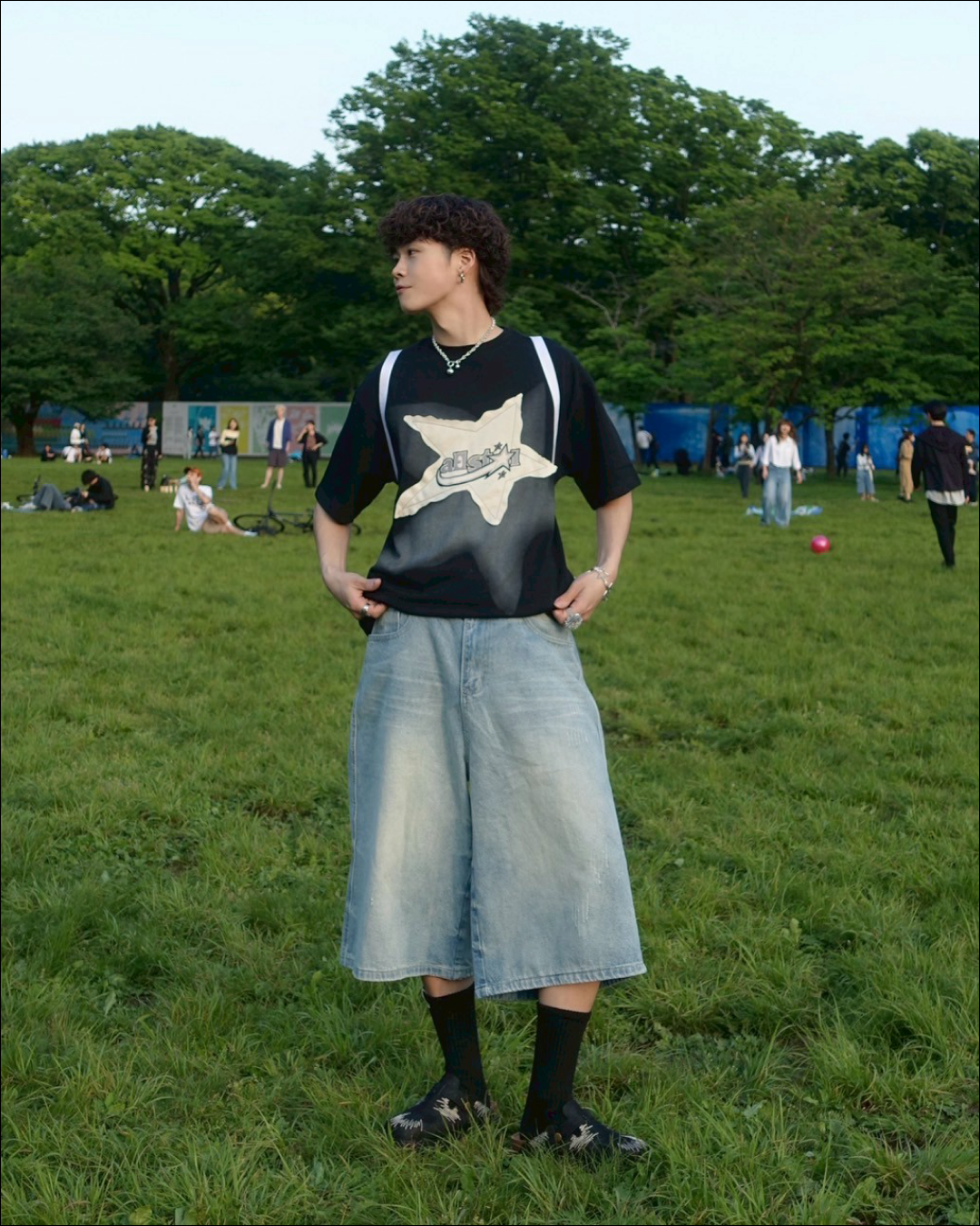 レトロ刺繍スリッポン TN0067