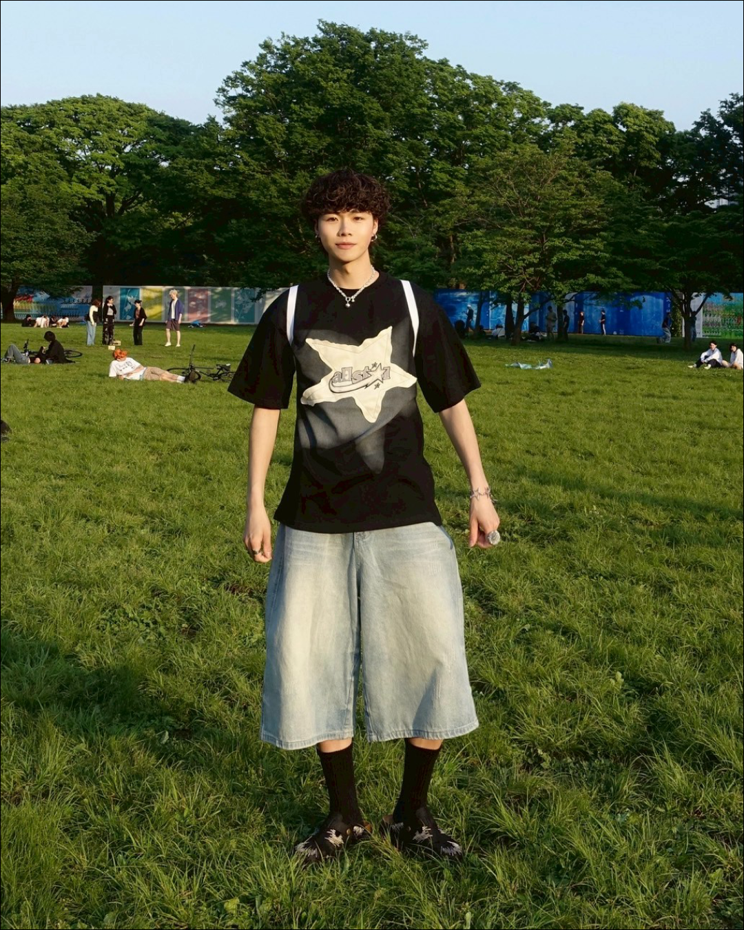 スタープリントTシャツ TN0092
