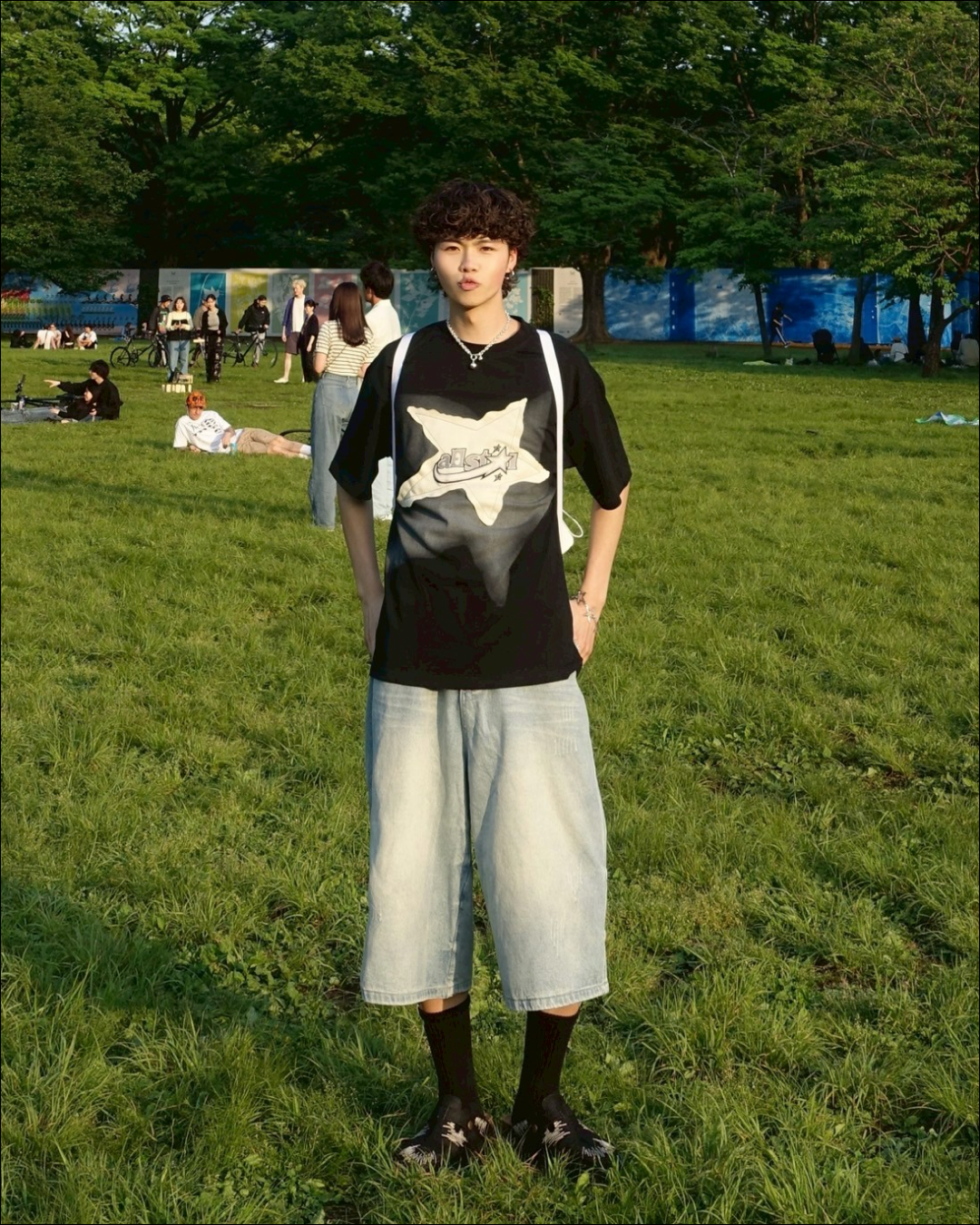 スタープリントTシャツ TN0092
